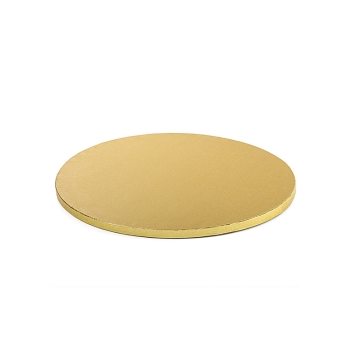 Cake Board Round 30cm (12") / Thickness 12mm - GOLD